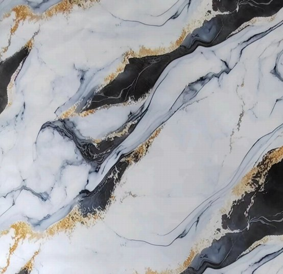 New Marble Design Wrapping Profile PVC Decorative Film for Furniture Marble Membrane Pressing Flat Lamination PVC Film