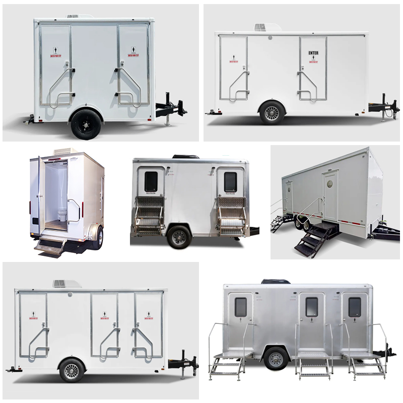 Custom Portable Bathroom Trailer - Mobile Shower & Toilet Unit for Events & Campsites