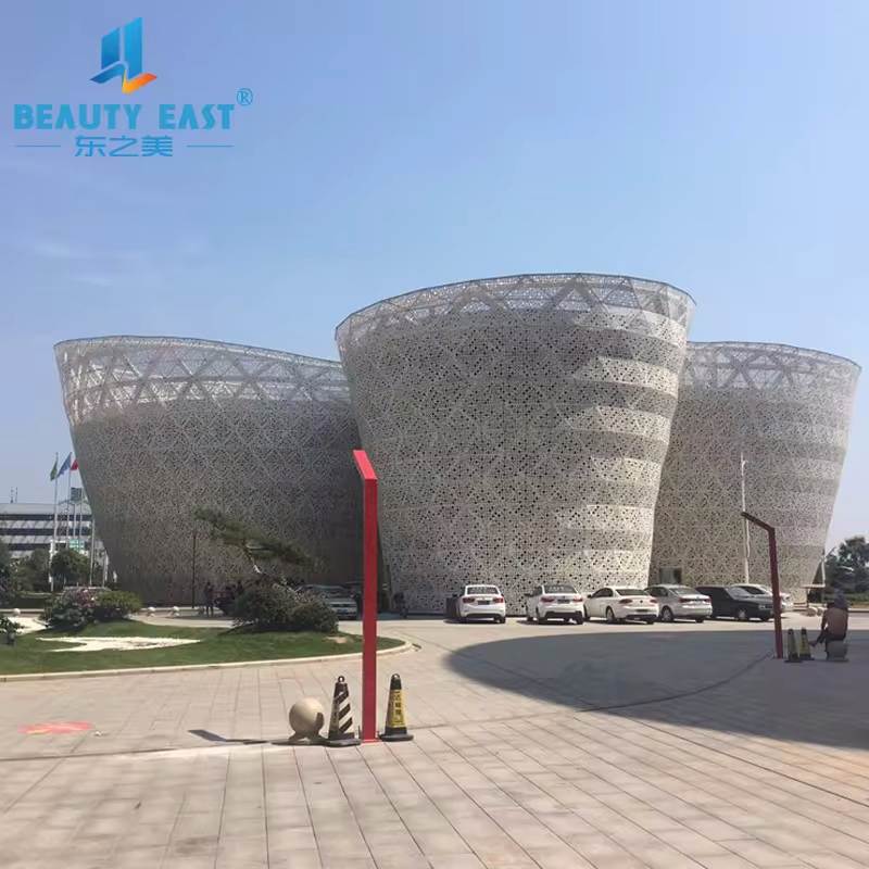 Custom Made Aluminum Hyperbolic Panel Lightweight for Shopping Mall Decoration