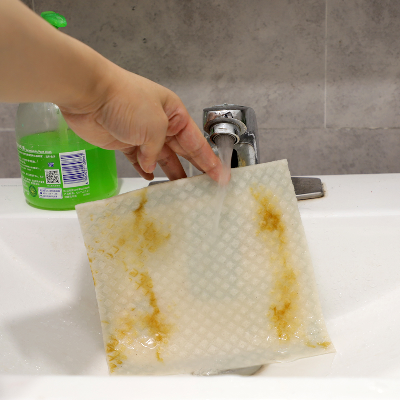 Reusable Cleaning Cellulose Sponge Cloths Absorbent Wipes Clean Kitchen Eco-Friendly Dishcloth