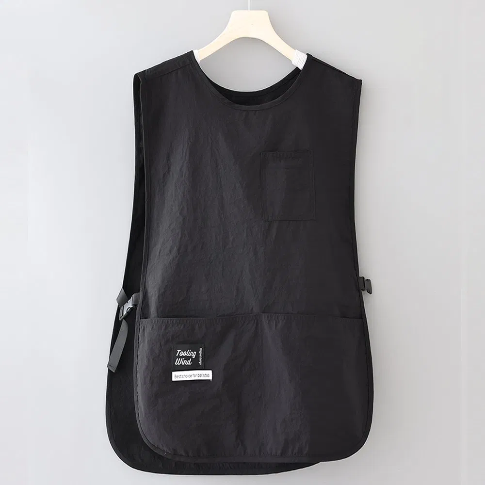 Thicken Oxford Work Tool Aprons Kitchen Chef Apron with Pockets for Restaurant Coffee Shop Gardening