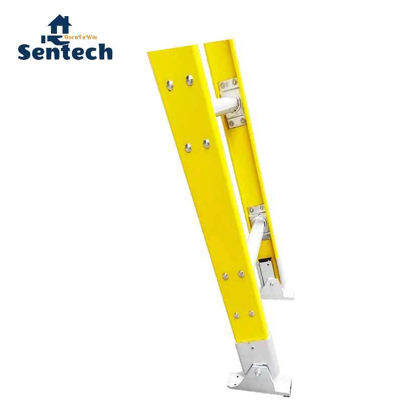 Premium Type Ia 300lbs Fiberglass Telescopic Ladder with Alternative Aluminum Rungs