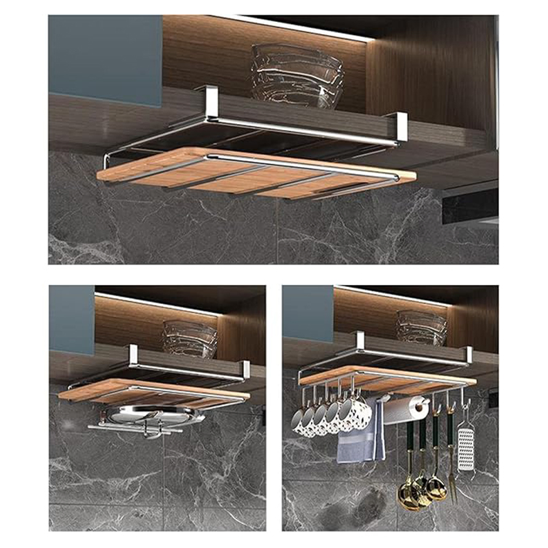 Clever Metal Kitchen Butcher Vertical Under Cabinet Cutting Board Storage Cabinet Chopping Block Cutting Board Storage