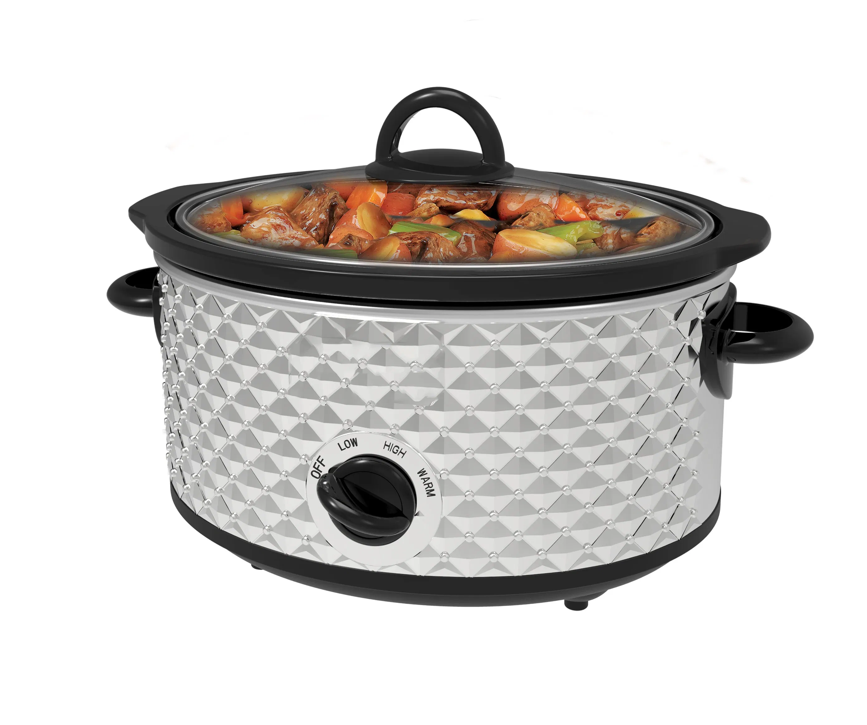 7.0qt Oval Slow Cooker: with Its Unique Oval Shape for Even Heat Distribution and Tastier Results
