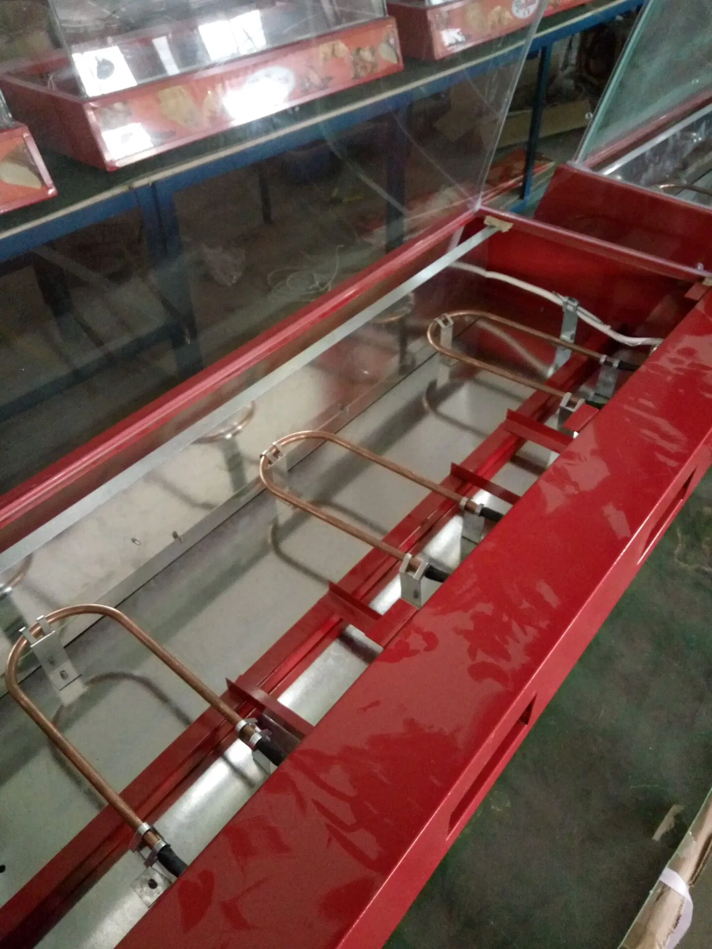 New Good Quality Glass Commercial Convenience Store Hot Food Showcase Party Warmer Display Cabinet Snack Food Shop Factory Cheap Price