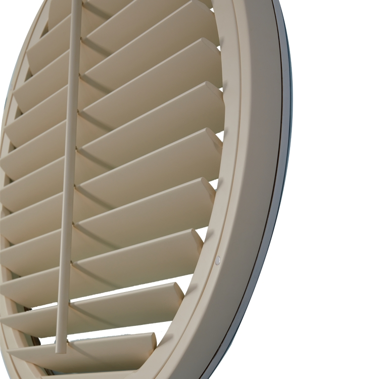 Professional Custom-Made Special Shaped Wooden Shutters Circular Window for Home