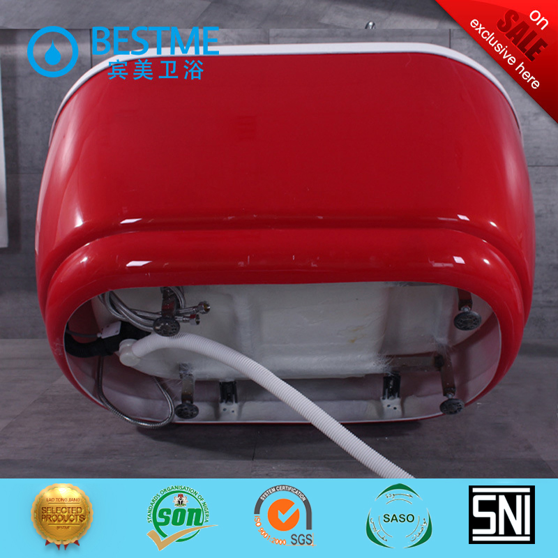 Акриловая угловая ванна BESTME белая (BT-Y2522)