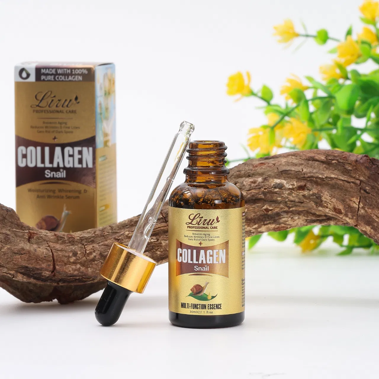 Liru Youthful Renewal Firming Collagen Snail Essence Repair Face Serum