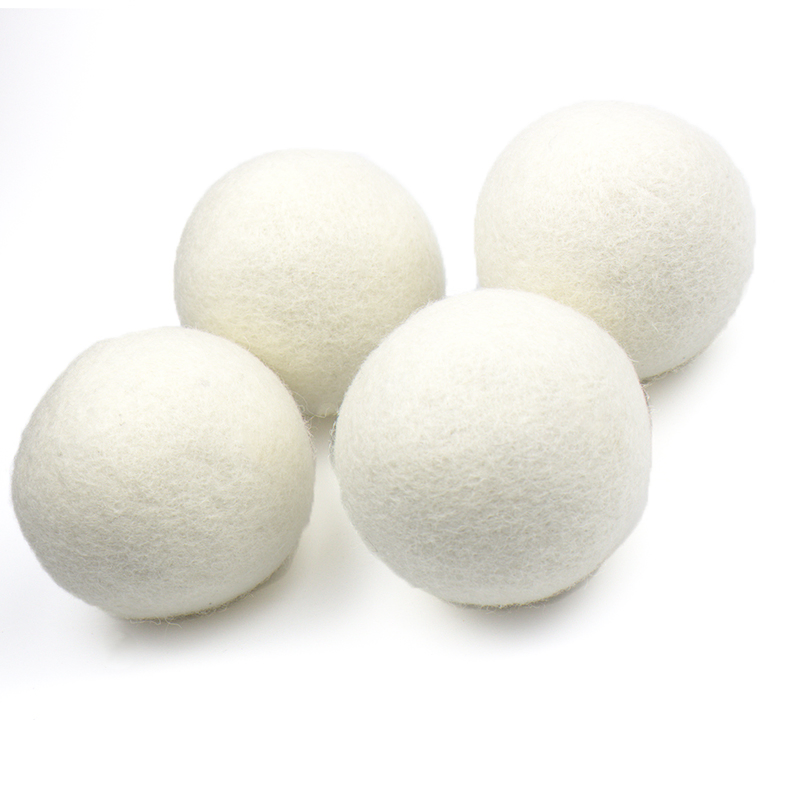 Eco Friendly Natural Wool Laundry Blend Felt Drying Balls Wool Dryer Balls Organic