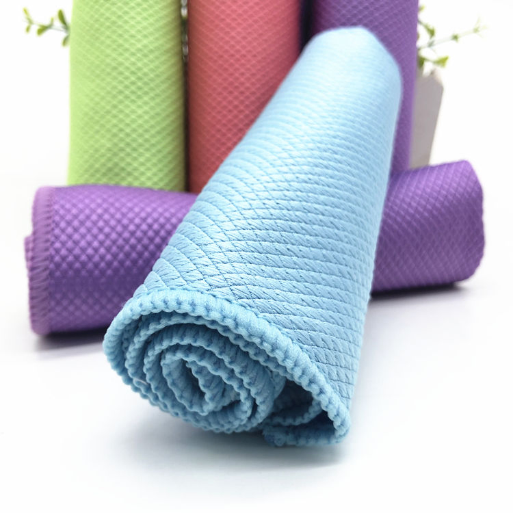 Professional Wholesale Microfiber Cloth 40X40cm Diamond Cleaning Towel Scratch Free Lint Free Kitchen Dishcloth Duster Cloth for Windows