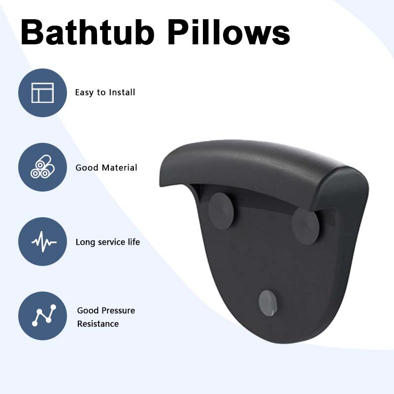 Wholesale PU Head Neck Relaxing Bathtub SPA Pillow with Suction Cups