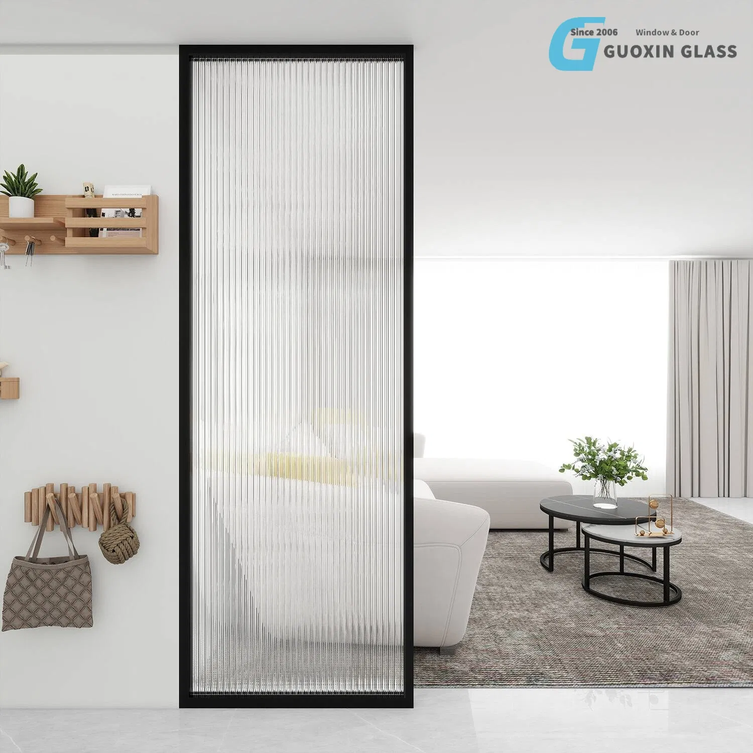 Fluted Reeded Glass High Transparency Partition for Various Commercial Spaces