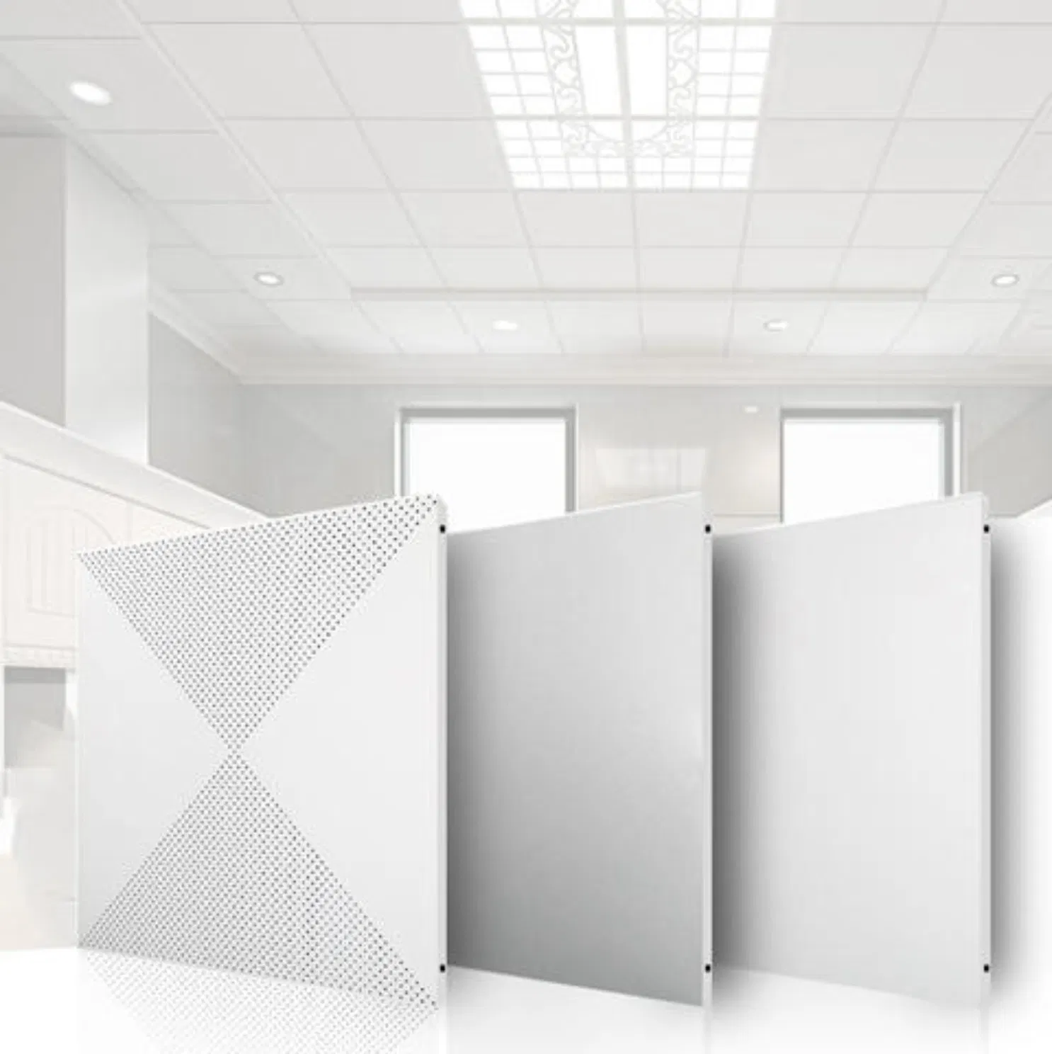 Perforated Soundproof Metal Acoustic Panel Aluminum Ceiling Panel Soundproof Aluminium Acoustic Panel Ceiling Covering Ceiling Decoration