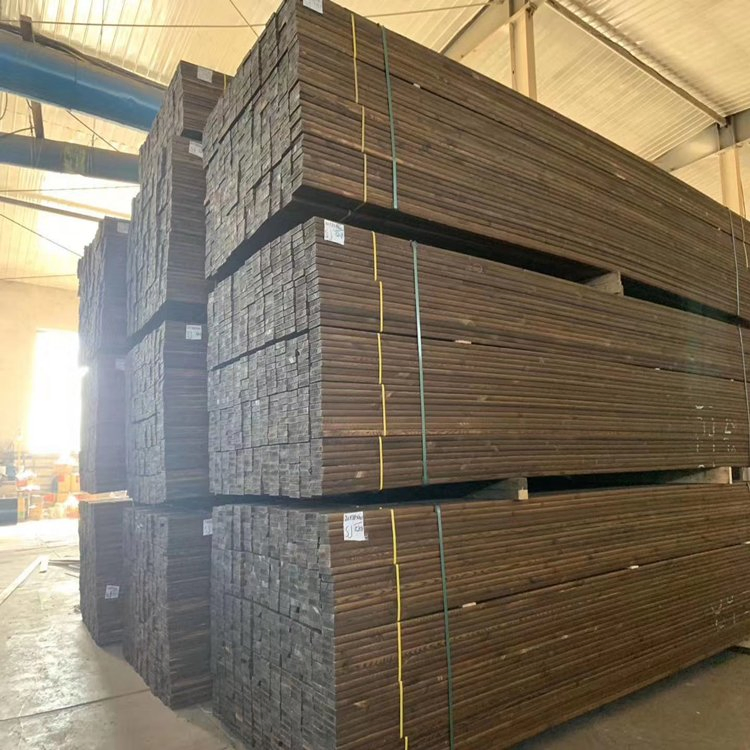 High Quality Manufacturers Directly Supply Straight Furniture Board Decoration Wood Board Carbonized Poplar Solid Wood Board Price