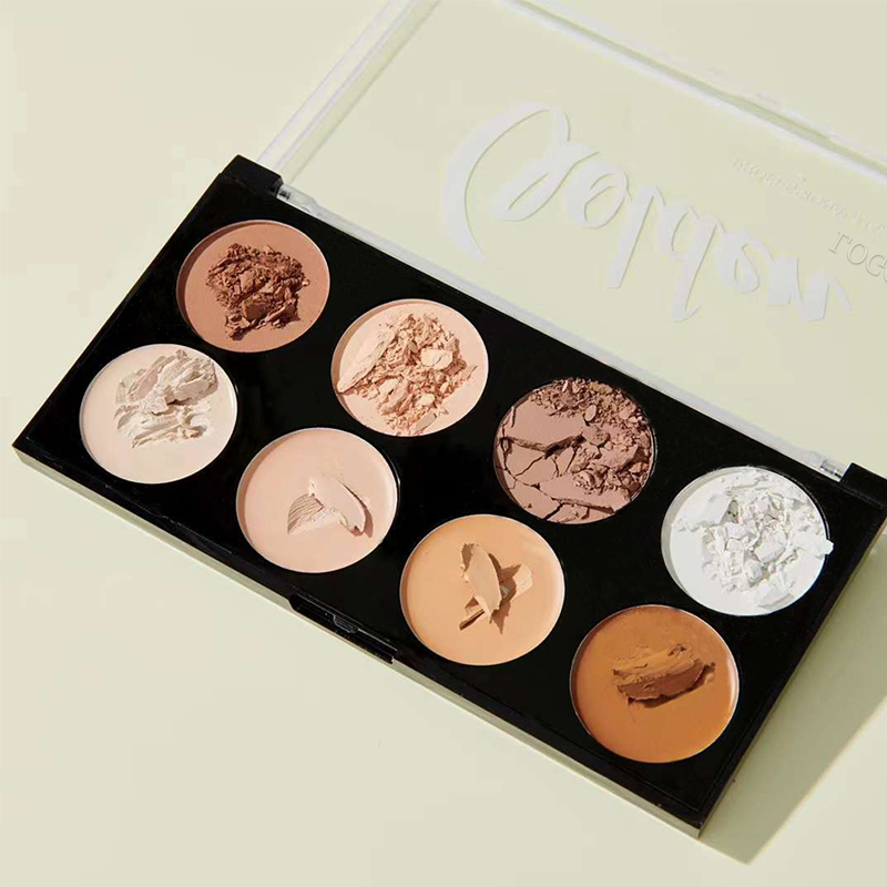 Ditong Organic Vegan High Pigment Pink Blush Contour Cosmetics Palette