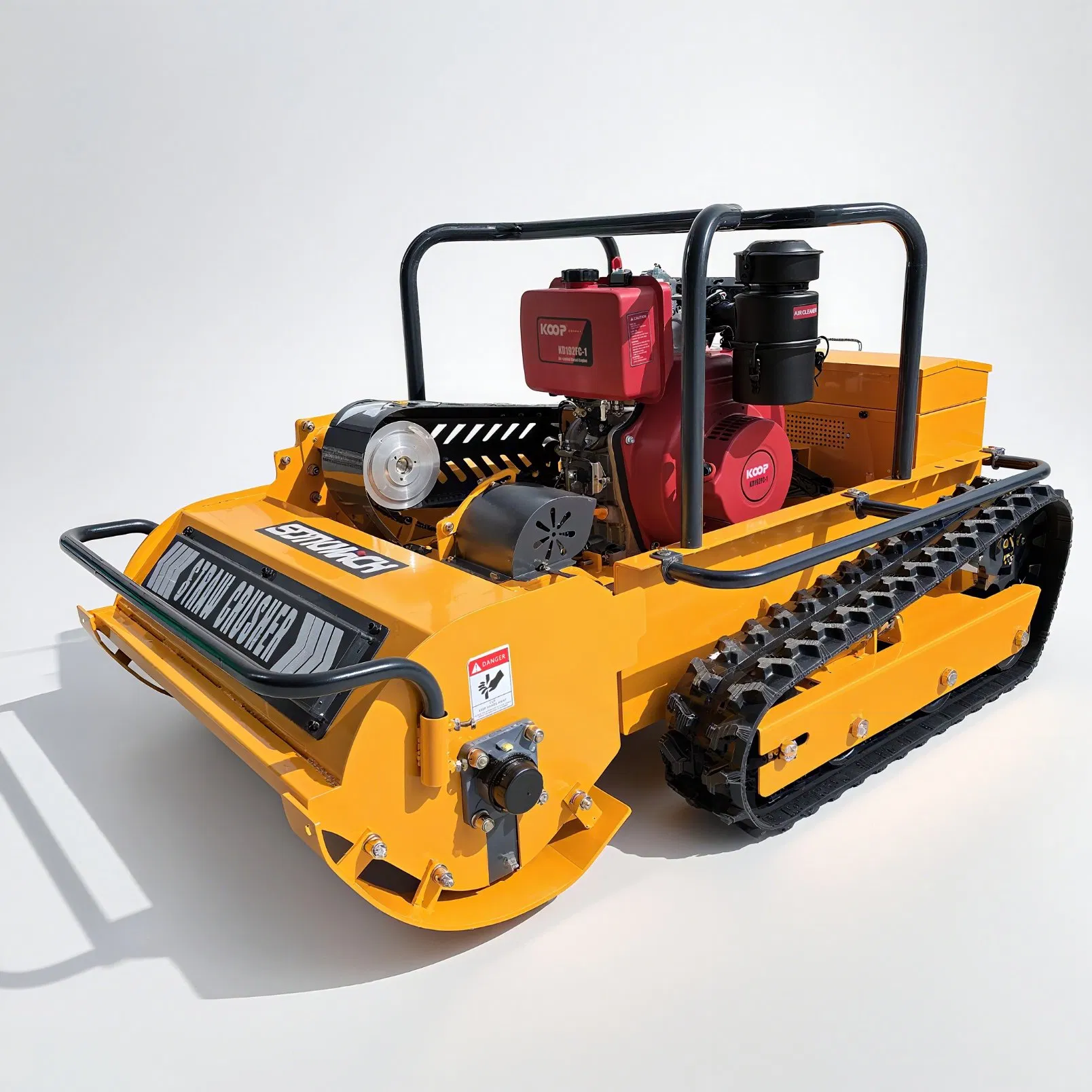 Газонокосилка-робот с бензиновым двигателем и пультом ДУ