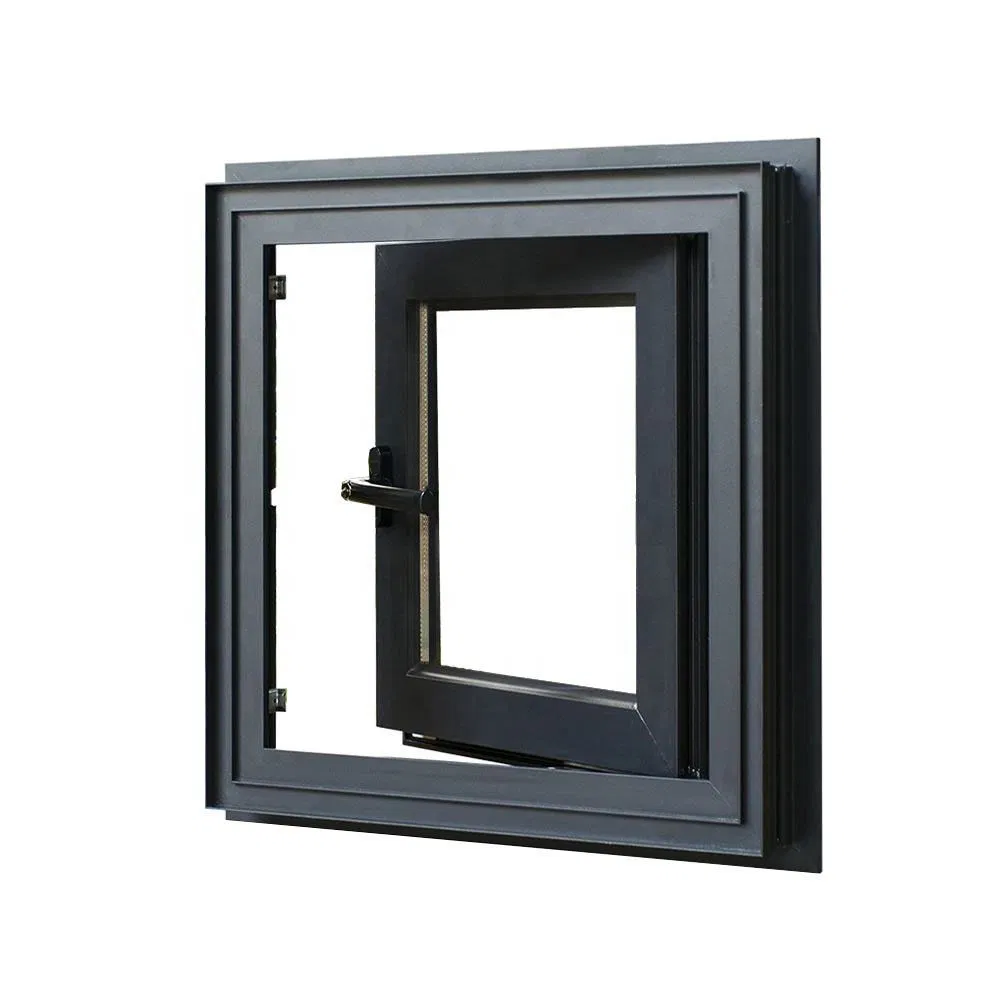 Narrow Frame Ultra Large Glass Aluminum Double Glazed Casement Windows