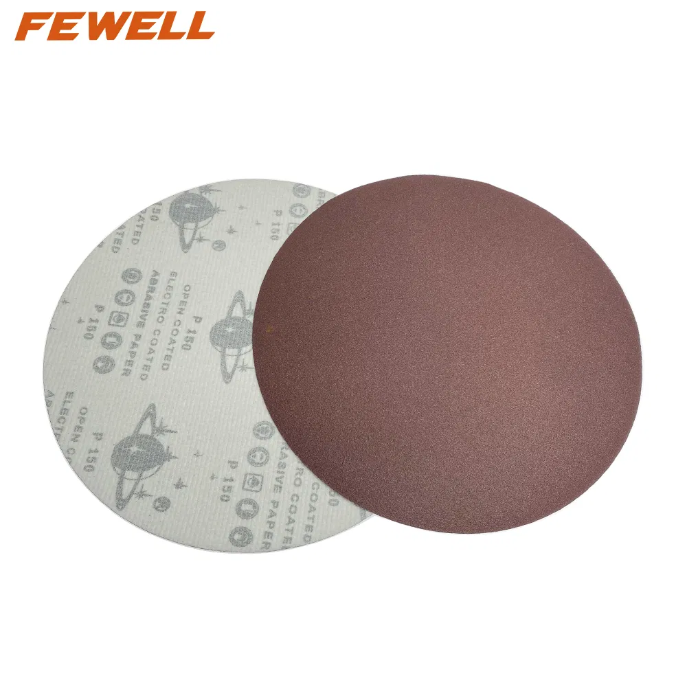 220mm Diameter Red 150 Grit Sanding Disc Abrasive Paper Sandpaper for Polishing and Grinding Metal Wood