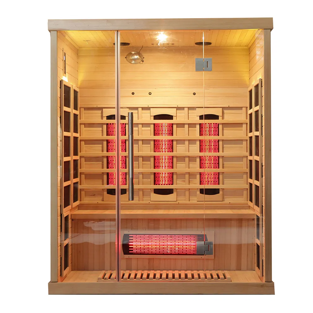 Инфракрасная сауна из массива дерева для дома и улицы