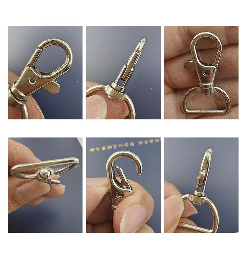 Metal Lobster Clasp Wide Swivel Clasp Lanyard Snap Hook Metal Caribeaner for Lanyards