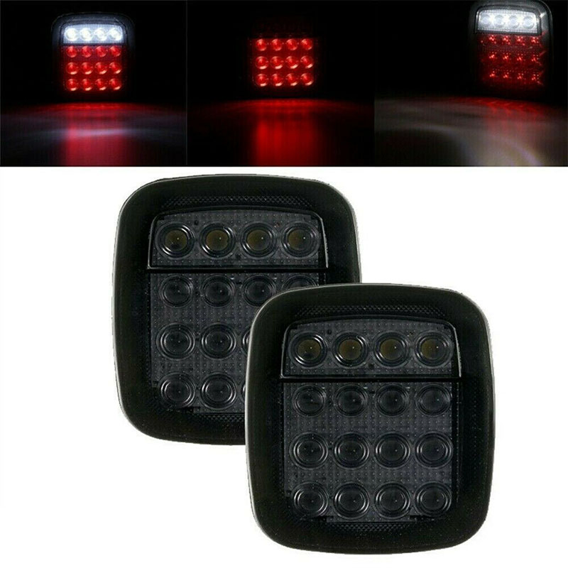 Двухцветный светодиодный стоп-сигнал для авто, 16 LED