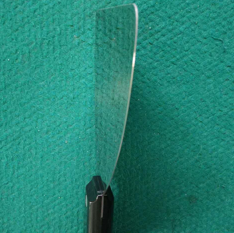 Carbon Steel Blade Mirror Polished Double Clamp Plastic Handle Scraper (163406)