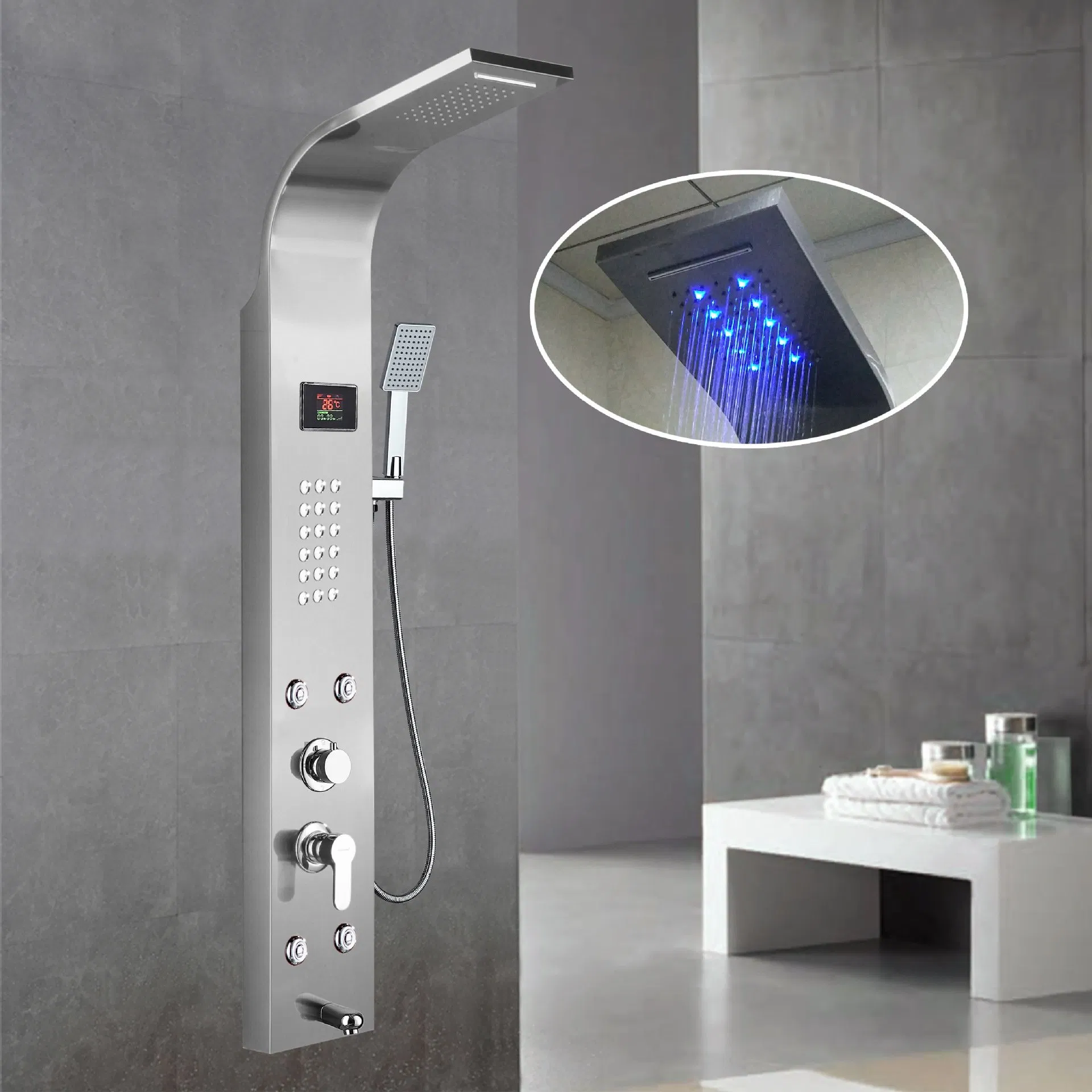 Factory Price Bathroom Shower Plate Shower Column Shower Box