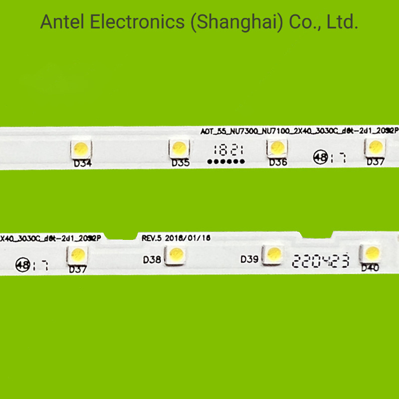 Светодиодная лента подсветки Samsung 55NU7300/NU7100, 40 LED, 6V