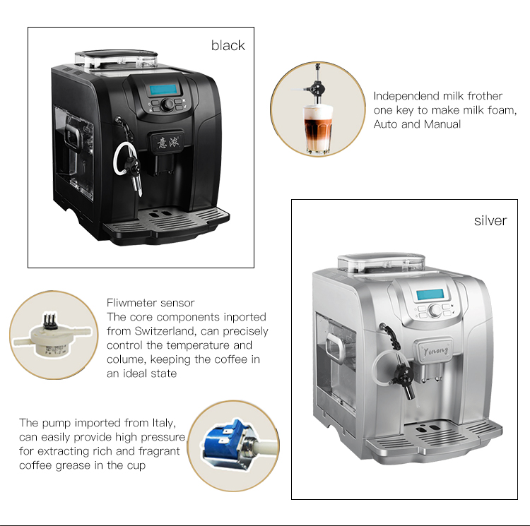 19 Bar Fully Automatic Coffee Vending Machine Price Espresso Coffee Maker with Milk Frother