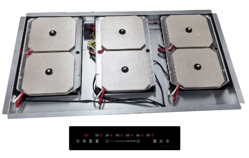 2-in-1 Invisible Induction Hob with Extractor Hood with CE/CB/EMC Certification