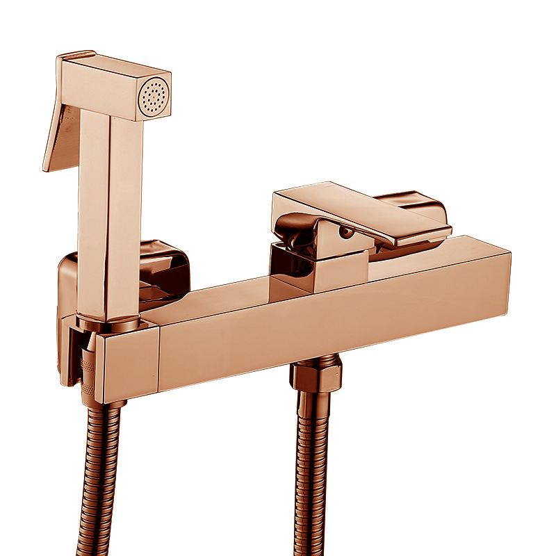 Two-Hole Single-Handle Cold and Hot Water Mixing Bidet Faucet