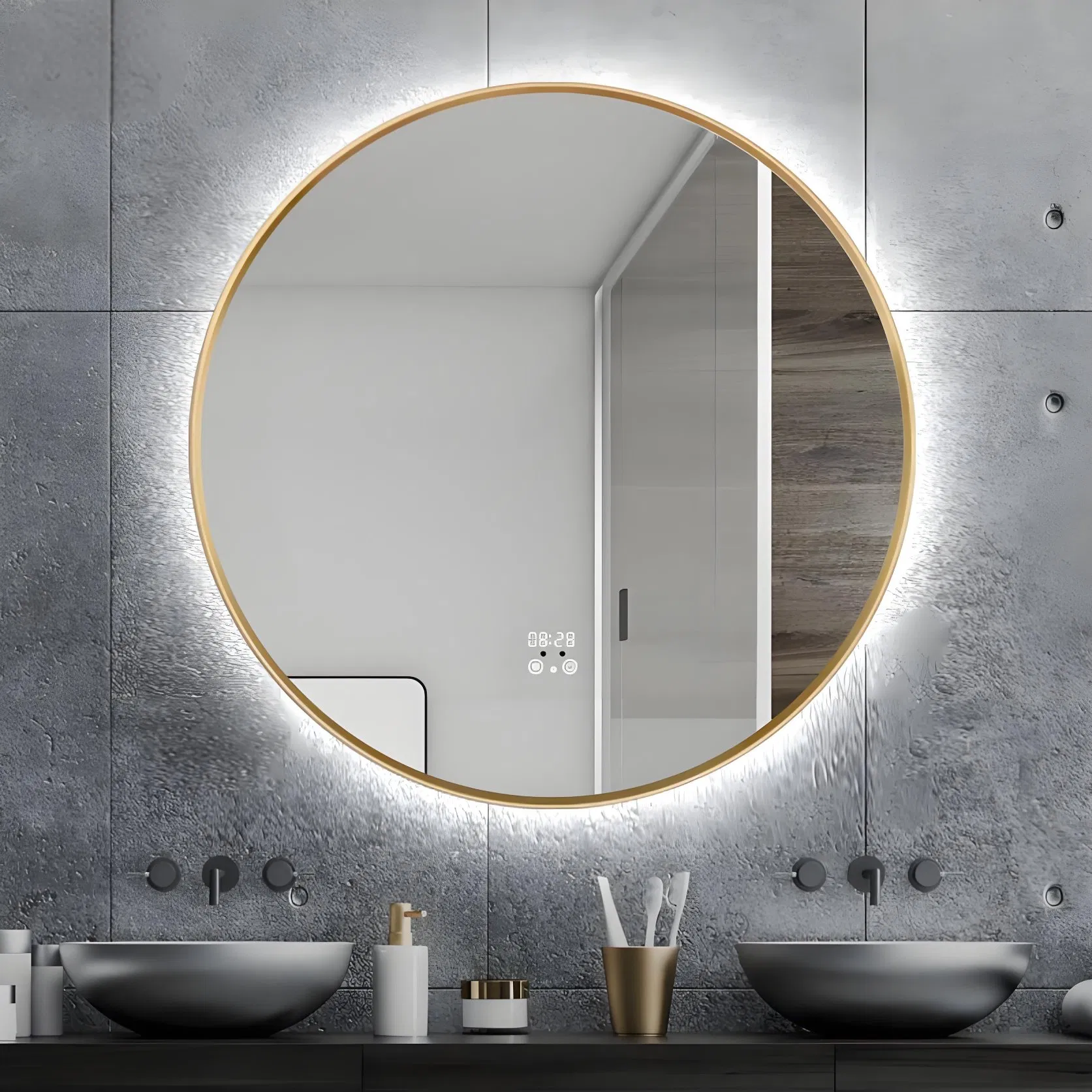 Ultra Clear Silver Mirror Glass Bathroom, Floor, Wall, Salon Smart Mirror