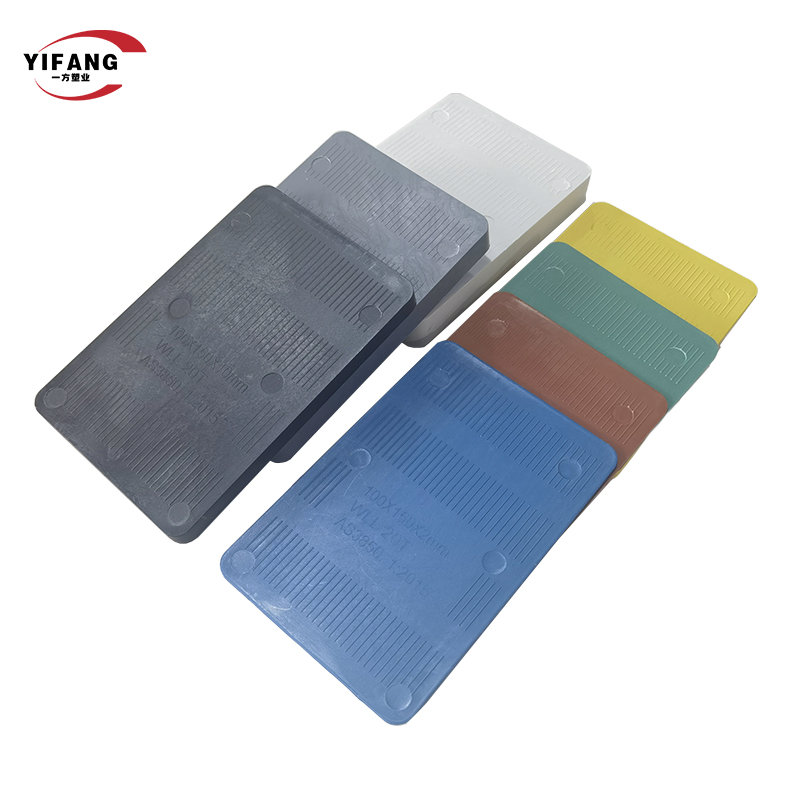 150X100mm Solid Plastic Shims with Ribbed Surface Forconstruction Leveling