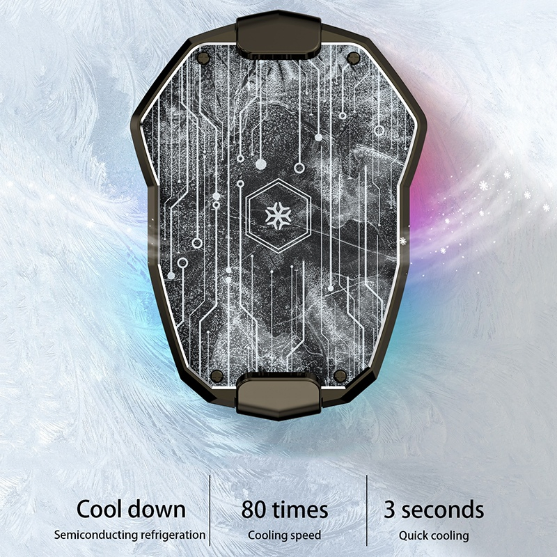 Lightweight with LED Screen Phone Cooler Cooling Fan Portable Phone Radiator for iPhone Fan Cooling