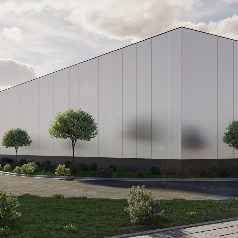 Painted Steel Structure Warehouse / Free Design Steel Structure Warehouse