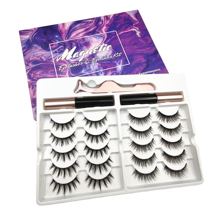 Best Quality Magnetic Eyeliner Eyelash Vendor Customized Boxes Magnetic Eyelashes Lashes