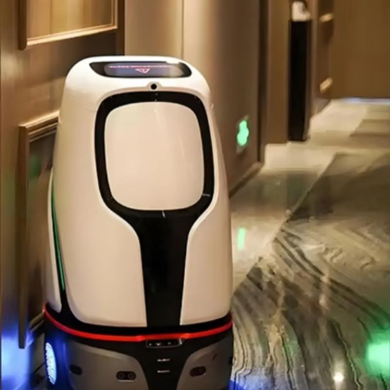 2025 New Intelligent Restaurant Walk Hold Food Delivery Robot for Commercial