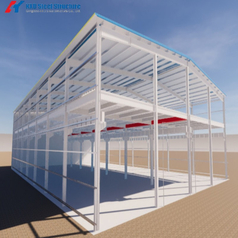 H Section Column Prefabricated Steel Structure Building (KXD-SSW2087)