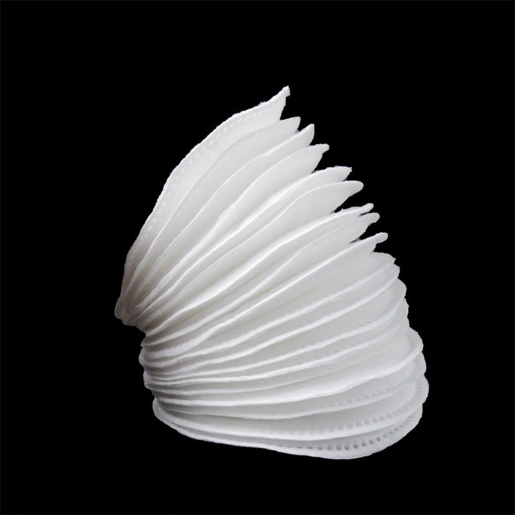 Round Cosmetic Facial Cotton Pad Embossed for Buauty Salon