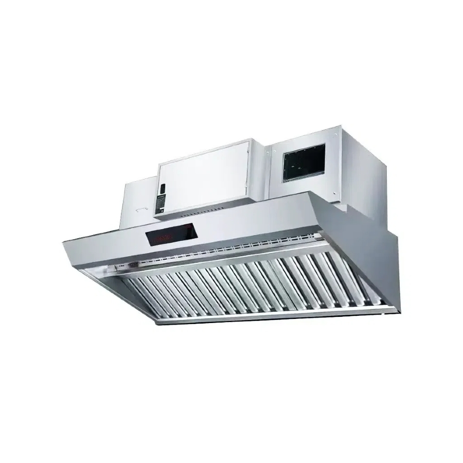Factory Supplied Commercial Integrated Range Hood Serves Restaurants