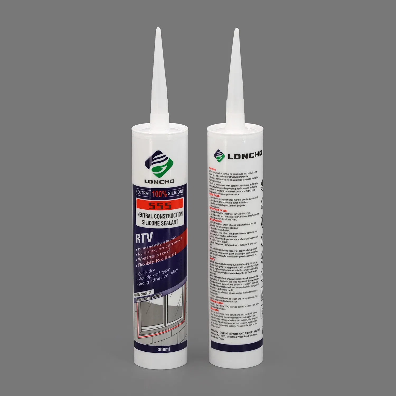 Factory Supply No Smell RTV Gasket Maker Sealant for Glass & Aluminum