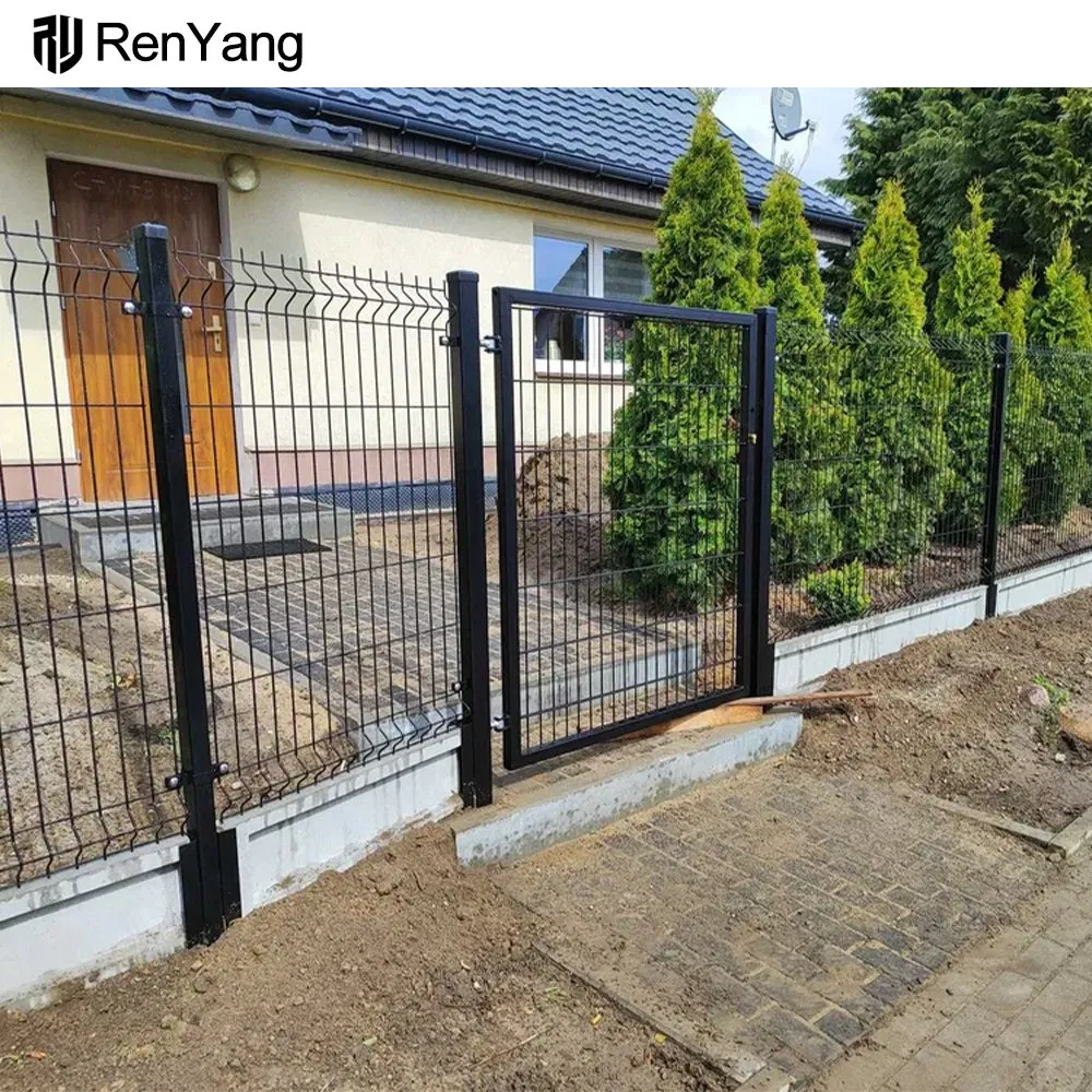 3D Metal Fencing Security Outdoor Highway Home Garden Farm Steel Welded Curved Wire Mesh Fence Panels