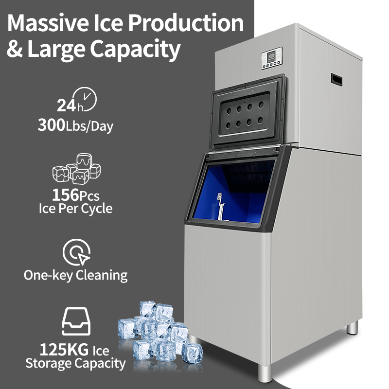 Stainless Steel Slushy/Slush Cube Snowflake/Snow Standing Industry Commerical Ice Maker