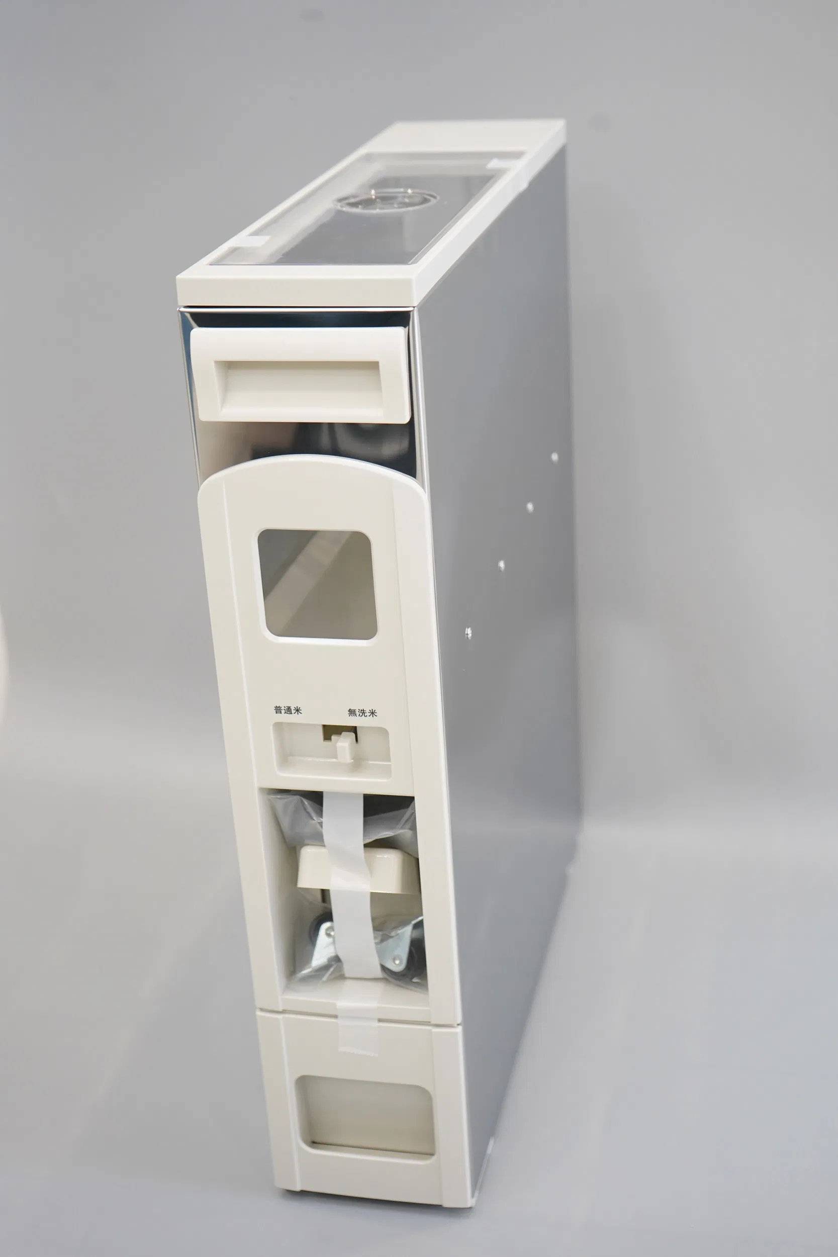 Household Storage Box Stainless Steel Automatic Rice Dispenser