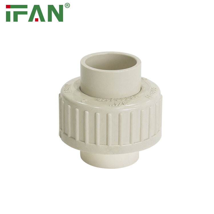Ifanplus Manufacturer Wholesale 1/2"-2" ASTM2846 CPVC Pipe Fittings Union PVC Pipe Fittings