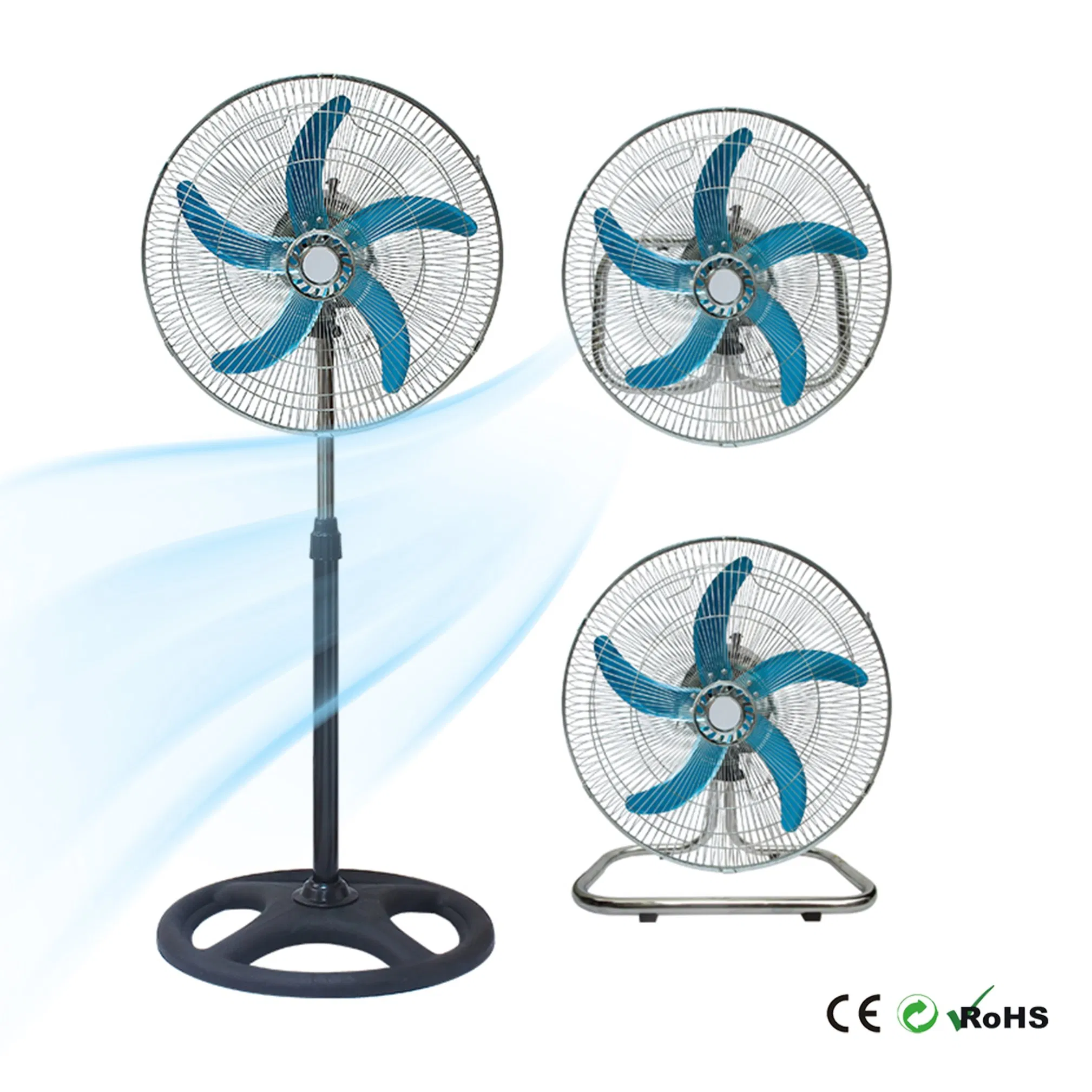 360degree Oscillation Stand Fan with Quiet Working Motor 18inch 3 in 1 Fan
