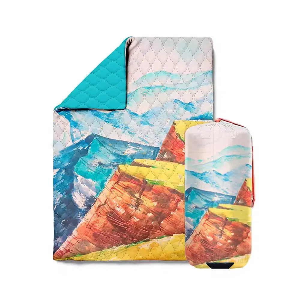 Яркое кастомное нейлоновое одеяло для кемпинга и пляжа