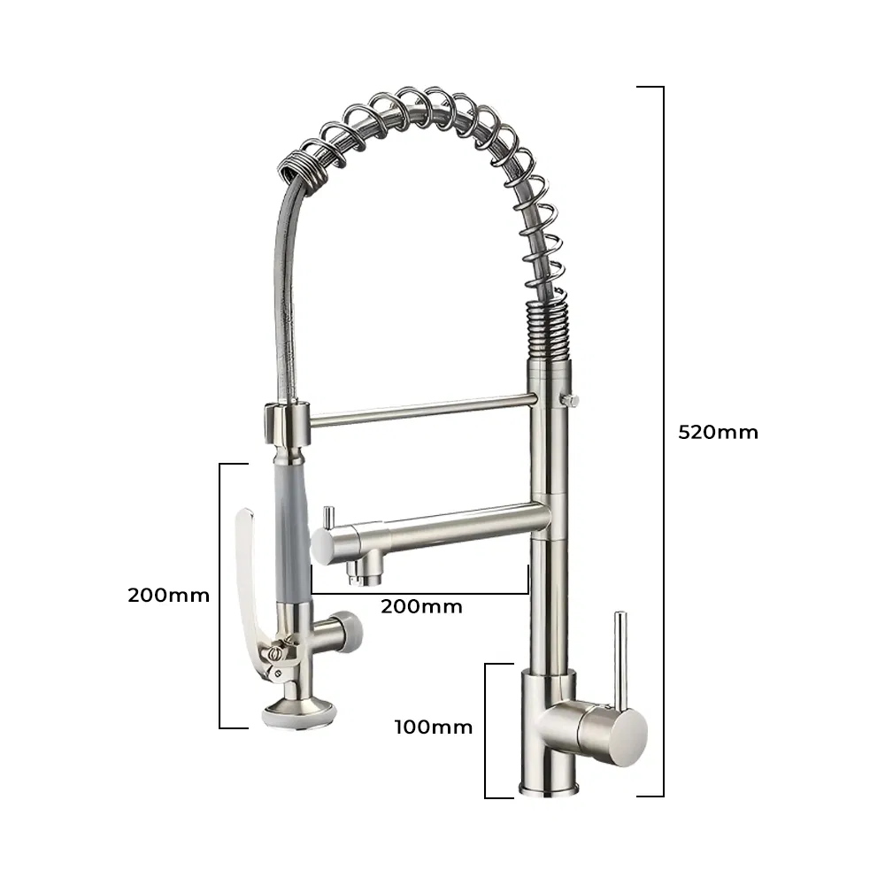 Wholesale Modern SUS304 Brushed Spring Kitchen Faucet for Resale