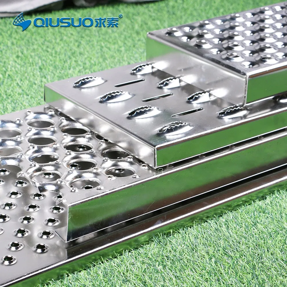 All Types Stainless Steel Perforated Metal Safety Grating / Diamond Grip Strut O Grip Aluminum Safety Grating Plank/ Anti-Slip Steel Perforated Safety Grating