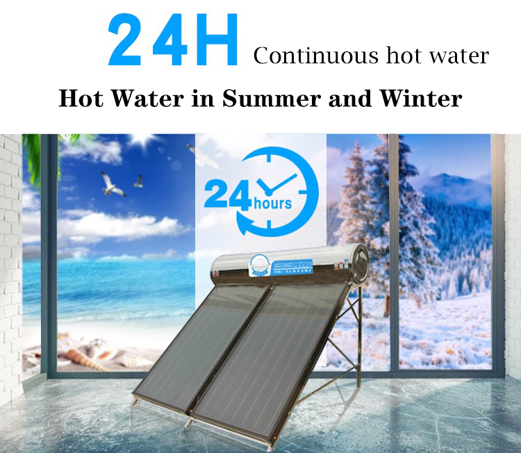 Split 300L 400L Solar Water Heater with Flat Plate Solar Collector and Pressurized Water Tank